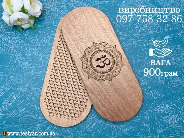 Дошка Sadhu Крок - 10мм  «Знак Ом» мідна